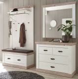 Kommode Rovola in Pinie wei� / Oslo Pinie Landhaus 107 x 84 cm Schubladenkommode