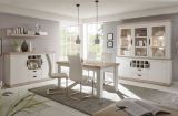 Wohnwand Rovola in Pinie wei� / Oslo Pinie Landhaus Schrankwand 4-teilig 320 x 201 cm