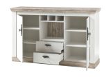 Sideboard Rovola in Pinie wei� / Oslo Pinie Landhaus Kommode 168 x 104 cm
