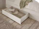 Bett Rovola in Pinie wei� / Oslo Pinie Landhaus Einzelbett Liegefl�che 140 x 200 cm