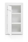 Wohnwand Nobile in Hochglanz wei� und Stone Design grau Anbauwand 4-teilig 302 x 198 cm