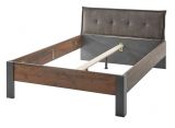 Bettanlage Ward in Used Wood Shabby und Matera grau Liegefl�che 140 x 200 cm Schlafzimmer Set 2-teilig