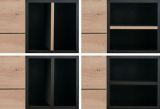 TV-Lowboard Liam in Artisan Eiche und schwarz TV-Unterteil 195 x 48 cm