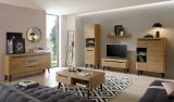 TV-Lowboard Ronson in Artisan Eiche und schwarz TV-Unterteil skandinavisch 107 x 50 cm