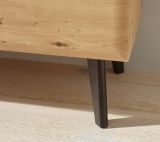 Wohnwand Ronson in Artisan Eiche und schwarz Wohnkombination 4-teilig skandinavisch 361 x 170 cm