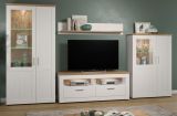 TV-Lowboard Timber in Andersen Pinie wei� und Artisan Eiche Landhaus TV-Unterteil mit Komforth�he 148 x 59 cm