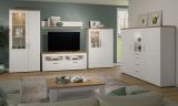 Wandboard Timber in Andersen Pinie wei� und Artisan Eiche Landhaus Wandregal 146 x 25 cm
