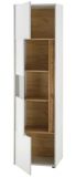 Vitrine Center in wei� und Wotan Eiche Vitrinenschrank 50 x 197 cm