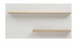 Wandpaneel Center in wei� und Wotan Eiche Wandboard 155 x 80 cm