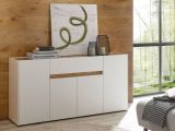 Sideboard Center in wei� und Wotan Eiche Kommode 170 x 87 cm