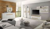 Sideboard Center in wei� und Wotan Eiche Kommode 170 x 87 cm
