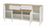 Sideboard Center in wei� und Wotan Eiche Kommode 220 x 87 cm