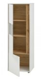 Schrank Set 3-teilig Center in wei� und Wotan Eiche Wohnkombination 3 x Vitrine 190 x 155 cm