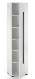 Badezimmer Hochschrank Design-D in wei� Hochglanz Badschrank 45 x 200 cm