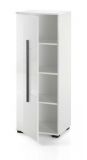 Badezimmer Midischrank Design-D in wei� Hochglanz Badm�bel Kommode 45 x 126 cm