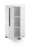 Badezimmer Kommode Design-D in wei� Hochglanz Badschrank 45 x 87 cm Unterschrank