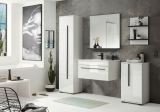 Badezimmer H�ngeregal Design-D in wei� und schwarz Wandregal 40 x 62 cm Regal h�ngend