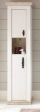 Badezimmer Hochschrank Rovola in Pinie wei� / Oslo Pinie Landhaus Badschrank 42 x 200 cm
