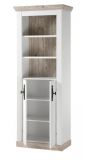 Badezimmer Hochschrank Rovola in Pinie wei� / Oslo Pinie Landhaus Badschrank 65 x 200 cm