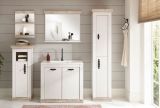 Badezimmer H�ngeregal Rovola in Pinie wei� / Oslo Pinie Landhaus Wandregal 40 x 62 cm Regal h�ngend