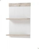Badezimmer H�ngeregal Rovola in Pinie wei� / Oslo Pinie Landhaus Wandregal 40 x 62 cm Regal h�ngend