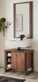 Badezimmer Spiegel Auburn in Eiche Stirling und Matera grau Badm�bel Wandspiegel 54 x 108 cm