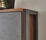 Badezimmer Waschbeckenunterschrank Auburn in Eiche Stirling und Matera grau Badm�bel Unterschrank 81 x 62 cm