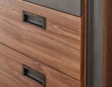 Badezimmer Waschbeckenunterschrank Auburn in Eiche Stirling und Matera grau Badm�bel Unterschrank 81 x 62 cm