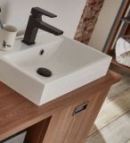 Waschbeckenunterschrank MIT Waschbecken Auburn in Eiche Stirling und Matera grau Badm�bel Waschtisch 91 x 75 cm