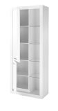 Vitrine Ladis in wei� Hochglanz Vitrinenschrank 80 x 195 cm