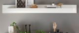 Wandboard Ladis in wei� Hochglanz Wandregal 198 x 21 cm