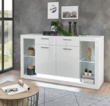 Sideboard Ladis in wei� Hochglanz Kommode 150 x 83 cm