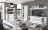 Sideboard Ladis in wei� Hochglanz Kommode 150 x 83 cm