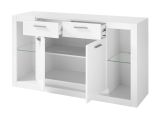 Sideboard Ladis in wei� Hochglanz Kommode 150 x 83 cm