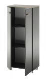 Badezimmer Kommode Dense in anthrazit matt und Eiche Midischrank h�ngend / stehend 51 x 110 cm