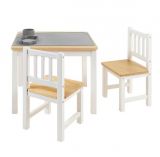 BOMI� Kindersitzgruppe Amy in wei� und natur Sitzgruppe Kindertisch und 2 x Stuhl