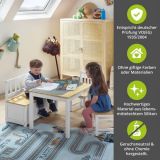 BOMI� Kindersitzgruppe Amy in wei� und natur Sitzgruppe Kindertisch und 2 x Stuhl