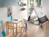 BOMI� Kindersitzgruppe Amy in Kiefer naturbelassen Sitzgruppe Kindertisch und 2 x Stuhl