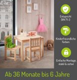 BOMI� Kindersitzgruppe Amy in Kiefer naturbelassen Sitzgruppe Kindertisch und 2 x Stuhl