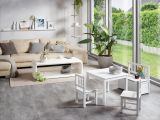 BOMI� Kindersitzgruppe Anna in wei� Sitzgruppe Kindertisch, Truhenbank und 2 x Stuhl