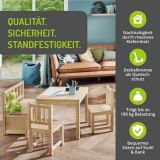 BOMI� Kindersitzgruppe Anna in Kiefer naturbelassen Sitzgruppe Kindertisch, Truhenbank und 2 x Stuhl