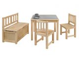 BOMI� Kindersitzgruppe Anna in Kiefer naturbelassen Sitzgruppe Kindertisch, Truhenbank und 2 x Stuhl
