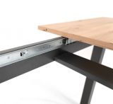 Esstisch Malta in Sonoma Eiche und Anthrazit, ausziehbar 160 - 200 x 90 cm