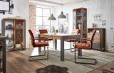 Regal Auburn in Eiche Stirling und Matera grau Regalschrank 90 x 140 cm B�cherregal