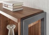 Kommode Auburn in Eiche Stirling und Matera grau Sideboard 75 x 100 cm