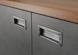 Sekret�r Auburn in Eiche Stirling und Matera grau Schreibtisch 90 x 127 cm