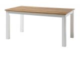 Esstisch Hemsby in wei� Pinie und Eiche Wotan Landhaus K�chentisch 158 x 88 cm
