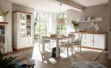 Wohnwand Hemsby in wei� Pinie und Eiche Wotan Landhaus Schrankwand 4-teilig 356 x 204 cm