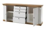Esszimmer Set Hemsby in wei� Pinie und Eiche Wotan Landhaus Speisezimmer 4-teilig