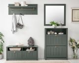Schuhschrank Forres in gr�n Landhausstil Flur Schuhkipper 80 x 112 cm